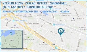 PORADNIA STOMATOLOGICZNA - DMOWSKIEGO - NIEPUBLICZNY ZAKŁAD OPIEKI ZDROWOTNEJ SKIM GABINETY STOMATOLOGICZNE - UL. ROMANA DMOWSKIEGO 9,  GDAŃSK