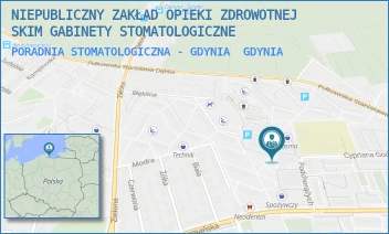 PORADNIA STOMATOLOGICZNA - GDYNIA - NIEPUBLICZNY ZAKŁAD OPIEKI ZDROWOTNEJ SKIM GABINETY STOMATOLOGICZNE - UL. PODCHORĄŻYCH 10/A,  GDYNIA