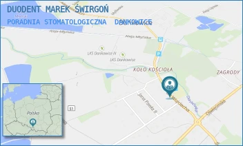PORADNIA STOMATOLOGICZNA - DUODENT MAREK ŚWIRGOŃ - UL. UL.ŚW.WOJCIECHA 23,  DANKOWICE