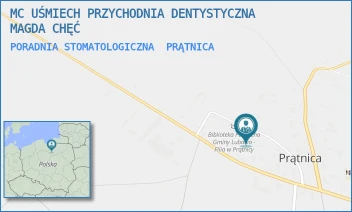 PORADNIA STOMATOLOGICZNA - MC UŚMIECH PRZYCHODNIA DENTYSTYCZNA MAGDA CHĘĆ - 54,  PRĄTNICA