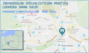PORADNIA STOMATOLOGICZNA - INDYWIDUALNA SPECJALISTYCZNA PRAKTYKA LEKARSKA IWONA SUŁEK - UL. PODJAZDOWA 1/1,  NOWA RUDA