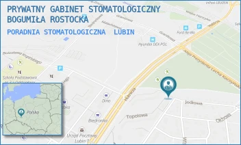 PORADNIA STOMATOLOGICZNA - PRYWATNY GABINET STOMATOLOGICZNY BOGUMIŁA ROSTOCKA - JODŁOWA 27,  LUBIN