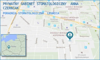 PORADNIA STOMATOLOGICZNA - PRYWATNY GABINET STOMATOLOGICZNY  ANNA CZERNIAK - BIEGUNOWA 2,  LEGNICA