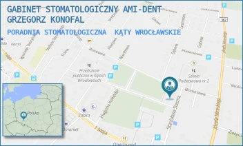 PORADNIA STOMATOLOGICZNA - GABINET STOMATOLOGICZNY AMI-DENT GRZEGORZ KONOFAL - UL. STANISŁAWA STASZICA 9,  KĄTY WROCŁAWSKIE