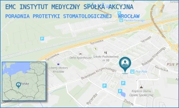 PORADNIA PROTETYKI STOMATOLOGICZNEJ - EMC INSTYTUT MEDYCZNY SPÓŁKA AKCYJNA - UL. BOLESŁAWA KRZYWOUSTEGO 290,  WROCŁAW