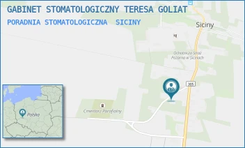 PORADNIA STOMATOLOGICZNA - GABINET STOMATOLOGICZNY TERESA GOLIAT - UL. SICINY 121,  SICINY