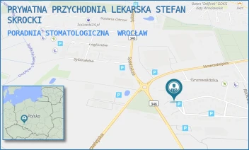 PORADNIA STOMATOLOGICZNA - STEFAN SKROCKI PRYWATNA PRZYCHODNIA LEKARSKA - UL. UL. GRUNWALDZKA 65,  WROCŁAW