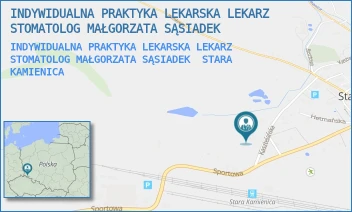 INDYWIDUALNA PRAKTYKA LEKARSKA LEKARZ STOMATOLOG MAŁGORZATA SĄSIADEK - INDYWIDUALNA PRAKTYKA LEKARSKA LEKARZ STOMATOLOG MAŁGORZATA SĄSIADEK - KASZTELAŃSKA 5,  STARA KAMIENICA