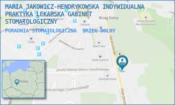 PORADNIA STOMATOLOGICZNA - MARIA JAKOWICZ-HENDRYKOWSKA INDYWIDUALNA PRAKTYKA LEKARSKA GABINET STOMATOLOGICZNY - UL. ALEJE JEROZOLIMSKIE 28/107,  BRZEG DOLNY