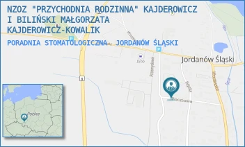 PORADNIA STOMATOLOGICZNA - NZOZ "PRZYCHODNIA RODZINNA" KAJDEROWICZ I BILIŃSKI MAŁGORZATA KAJDEROWICZ-KOWALIK - UL. POCZTOWA 4,  JORDANÓW ŚLĄSKI