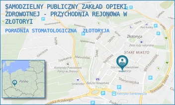 PORADNIA STOMATOLOGICZNA - SAMODZIELNY PUBLICZNY ZAKŁAD OPIEKI ZDROWOTNEJ - PRZYCHODNIA REJONOWA W ZŁOTORYI - PL. NIEPODLEGŁOŚCI 7/-,  ZŁOTORYJA
