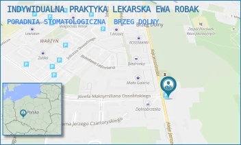 PORADNIA STOMATOLOGICZNA - INDYWIDUALNA PRAKTYKA LEKARSKA EWA ROBAK - UL. ALEJE JEROZOLIMSKIE 28,  BRZEG DOLNY