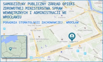 PORADNIA STOMATOLOGII ZACHOWAWCZEJ - SAMODZIELNY PUBLICZNY ZAKŁAD OPIEKI ZDROWOTNEJ MINISTERSTWA SPRAW WEWNĘTRZNYCH I ADMINISTRACJI WE WROCŁAWIU - UL. GRABISZYŃSKA 35-39,  WROCŁAW