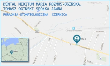 PORADNIA STOMATOLOGICZNA - DENTAL MERITUM MARIA ROZMUS-OGIŃSKA, TOMASZ OGIŃSKI SPÓŁKA JAWNA - UL. KOLEJOWA 2A,  CZERNICA