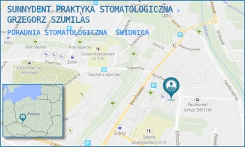 PORADNIA STOMATOLOGICZNA - SUNNYDENT PRAKTYKA STOMATOLOGICZNA GRZEGORZ SZUMILAS - UL. UL. MIESZKA I 29/13 [BRAK],  ŚWIDNICA