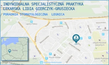 PORADNIA STOMATOLOGICZNA - INDYWIDUALNA SPECJALISTYCZNA PRAKTYKA LEKARSKA LIDIA GIERCZYK-GRUSIECKA - TATRZAŃSKA 2,  LEGNICA