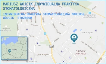 INDYWIDUALNA PRAKTYKA STOMATOLOGICZNA MARIUSZ WÓJCIK - MARIUSZ WÓJCIK INDYWIDUALNA PRAKTYKA STOMATOLOGICZNA - UL. STANISŁAWA WYSPIAŃSKIEGO 1A,  STRZEGOM