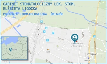 PORADNIA STOMATOLOGICZNA - GABINET STOMATOLOGICZNY LEK. STOM. ELŻBIETA LIGOCKA - UL. LIPOWA 4,  ŻMIGRÓD