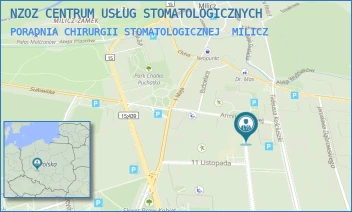 PORADNIA CHIRURGII STOMATOLOGICZNEJ - NZOZ CENTRUM USŁUG STOMATOLOGICZNYCH - UL. GROTA ROWECKIEGO 1,  MILICZ