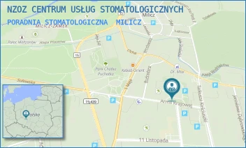 PORADNIA STOMATOLOGICZNA - NZOZ CENTRUM USŁUG STOMATOLOGICZNYCH - UL. ARMII KRAJOWEJ 7,  MILICZ