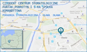 PORADNIA STOMATOLOGICZNA - OŁAWA - CITODENT CENTRUM STOMATOLOGICZNE FURTAK-POBROTYN I S-KA SPÓŁKA KOMANDYTOWA - UL. PL. ZAMKOWY 5,  OŁAWA