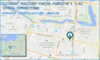 PORADNIA STOMATOLOGICZNA - CITODENT RODZINNY FURTAK-POBROTYN I S-KA SPÓŁKA KOMANDYTOWA - UL. TADEUSZA KOŚCIUSZKI 49A/4,  WROCŁAW