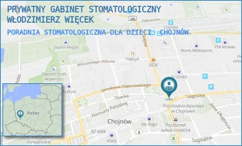 PORADNIA STOMATOLOGICZNA DLA DZIECI - PRYWATNY GABINET STOMATOLOGICZNY WŁODZIMIERZ WIĘCEK - LEGNICKA 19,  CHOJNÓW