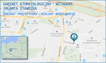 GABINET PROTETYCZNY - GABINET STOMATOLOGICZNY  WITADENT JOLANTA STAWECKA - FIOŁKOWA 19/1C,  BIELANY WROCŁAWSKIE
