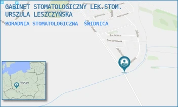PORADNIA STOMATOLOGICZNA - GABINET STOMATOLOGICZNY LEK.STOM. URSZULA LESZCZYŃSKA - UL. MODRZEWIOWA 2,  ŚWIDNICA