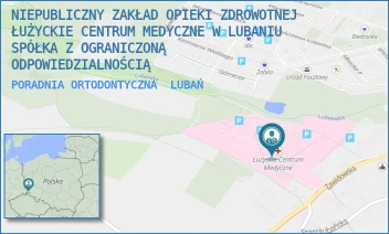 PORADNIA ORTODONTYCZNA - NIEPUBLICZNY ZAKŁAD OPIEKI ZDROWOTNEJ ŁUŻYCKIE CENTRUM MEDYCZNE W LUBANIU SPÓŁKA Z OGRANICZONĄ ODPOWIEDZIALNOŚCIĄ - UL. ZAWIDOWSKA 4,  LUBAŃ