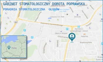 PORADNIA STOMATOLOGICZNA - GABINET STOMATOLOGICZNY DOROTA POPRAWSKA - UL. KRÓLOWEJ JADWIGI 7,  GŁOGÓW