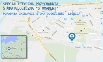PORADNIA CHIRURGII STOMATOLOGICZNEJ - SPECJALISTYCZNA PRZYCHODNIA STOMATOLOGICZNA "STOMADENT" - TATRZAŃSKA 19,  LEGNICA