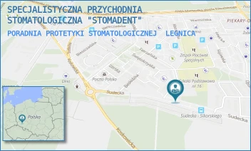 PORADNIA PROTETYKI STOMATOLOGICZNEJ - SPECJALISTYCZNA PRZYCHODNIA STOMATOLOGICZNA "STOMADENT" - UL. TATRZAŃSKA 19,  LEGNICA