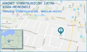 PORADNIA STOMATOLOGICZNA - GABINET STOMATOLOGICZNY LUCYNA BIGDA-HRYNCEWICZ - UL. FIZYLIERSKA 5,  WROCŁAW-KRZYKI
