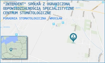 PORADNIA STOMATOLOGICZNA - "INTERDENT" SPÓŁKA Z OGRANICZONĄ ODPOWIEDZIALNOŚCIĄ SPECJALISTYCZNE CENTRUM STOMATOLOGICZNE - UL. ZACHODNIA 14,  WROCŁAW