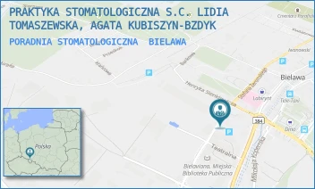PORADNIA STOMATOLOGICZNA - PRAKTYKA STOMATOLOGICZNA S.C. LIDIA TOMASZEWSKA, AGATA KUBISZYN-BZDYK - UL. PIASTOWSKA 15/B,  BIELAWA