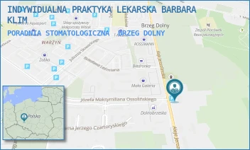 PORADNIA STOMATOLOGICZNA - INDYWIDUALNA PRAKTYKA LEKARSKA BARBARA KLIM - UL. ALEJE JEROZOLIMSKIE 28,  BRZEG DOLNY