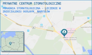 PORADNIA STOMATOLOGICZNA - LECZENIE W ZNIECZULENIU OGÓLNYM - PRYWATNE CENTRUM STOMATOLOGICZNE - UL. OLEŚNICKA 4,  NAMYSŁÓW
