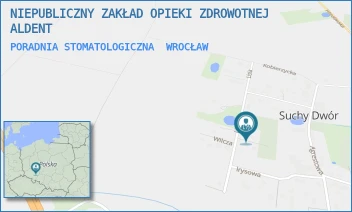 PORADNIA STOMATOLOGICZNA - NIEPUBLICZNY ZAKŁAD OPIEKI ZDROWOTNEJ ALDENT - UL. RYSIA 1/U2,  WROCŁAW