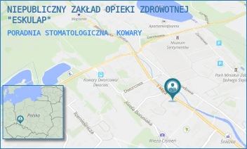 PORADNIA STOMATOLOGICZNA - NIEPUBLICZNY ZAKŁAD OPIEKI ZDROWOTNEJ "ESKULAP" - UL. 1-GO MAJA 73,  KOWARY