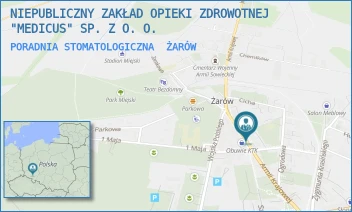 PORADNIA STOMATOLOGICZNA - NIEPUBLICZNY ZAKŁAD OPIEKI ZDROWOTNEJ "MEDICUS" SP. Z O. O. - UL. ARMII KRAJOWEJ 56,  ŻARÓW
