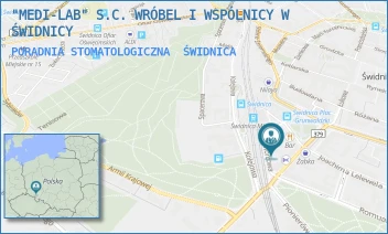 PORADNIA STOMATOLOGICZNA - "MEDI-LAB" S.C. WRÓBEL I WSPÓLNICY W ŚWIDNICY - UL. DWORCOWA 5,  ŚWIDNICA