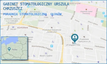 PORADNIA STOMATOLOGICZNA - GABINET STOMATOLOGICZNY URSZULA CHRZUSZCZ - UL. GWIAŹDZISTA 23,  GŁOGÓW