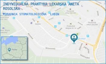 PORADNIA STOMATOLOGICZNA - INDYWIDUALNA PRAKTYKA LEKARSKA ANETA ROSOLSKA - JAGODOWA 1,  LUBIN