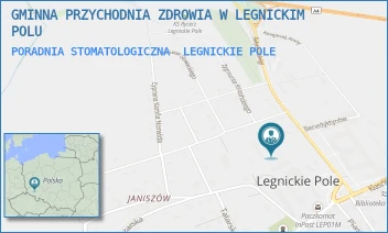 PORADNIA STOMATOLOGICZNA - GMINNA PRZYCHODNIA ZDROWIA W LEGNICKIM POLU - UL. KOSSAK-SZCZUCKIEJ 7A,  LEGNICKIE POLE