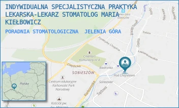 PORADNIA STOMATOLOGICZNA - INDYWIDUALNA SPECJALISTYCZNA PRAKTYKA LEKARSKA-LEKARZ STOMATOLOG MARIA KIEŁBOWICZ - SĄDOWA 4,  JELENIA GÓRA