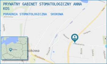 PORADNIA STOMATOLOGICZNA - PRYWATNY GABINET STOMATOLOGICZNY ANNA KOS - UL. PRUSICKA 22A,  SKOKOWA