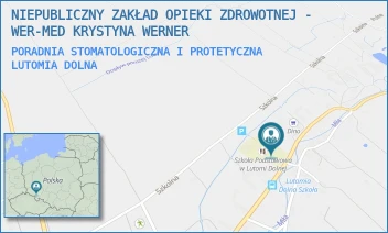 PORADNIA STOMATOLOGICZNA I PROTETYCZNA - NIEPUBLICZNY ZAKŁAD OPIEKI ZDROWOTNEJ - WER-MED KRYSTYNA WERNER - LUTOMIA DOLNA 12,  LUTOMIA DOLNA