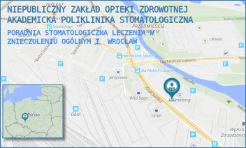 PORADNIA STOMATOLOGICZNA LECZENIA W ZNIECZULENIU OGÓLNYM 1 - MEDYCZNE CENTRUM INNOWACJI WROCŁAW SPÓŁKA Z OGRANICZONĄ ODPOWIEDZIALNOŚCIĄ - UL. KRAKOWSKA 26,  WROCŁAW