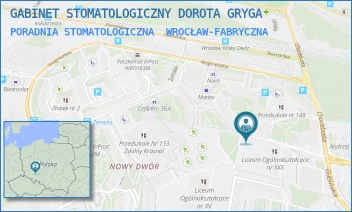 PORADNIA STOMATOLOGICZNA - GABINET STOMATOLOGICZNY DOROTA GRYGA - UL. NOWODWORSKA 89B,  WROCŁAW-FABRYCZNA